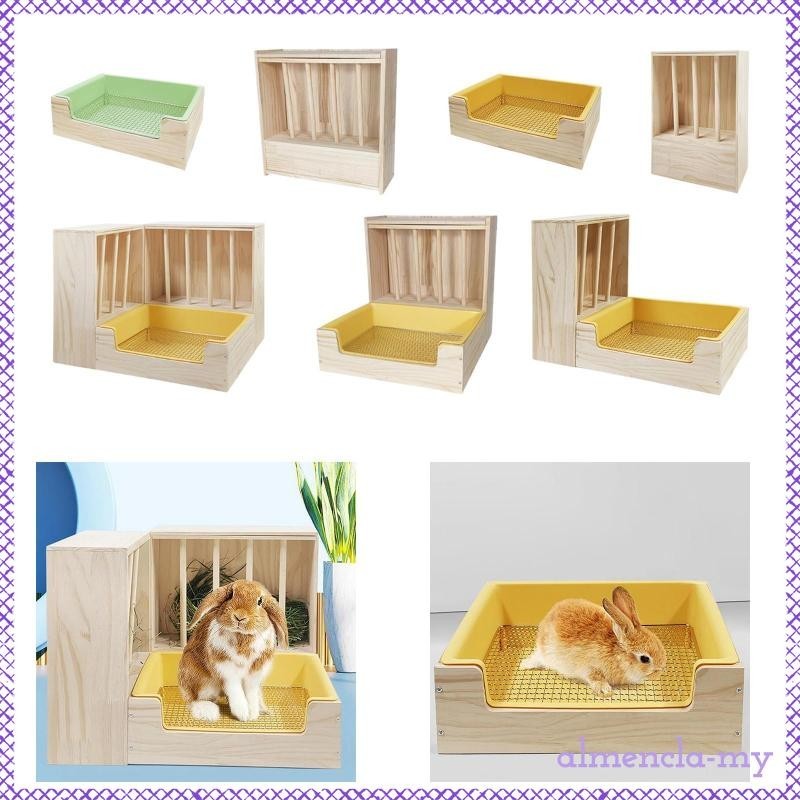 [AlmenclaMY] 2 in 1 Rabbit Hay Feeder with Toilet Box,Bunny Feeder ...