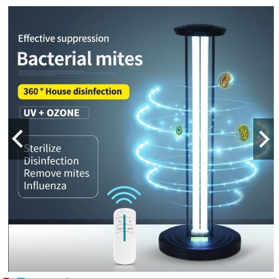 Disinfection Lamp Ozone Ultraviolet UV light sterilization sterilizater deodorization antivirus kill virus mite Germicid Shopee Malaysia