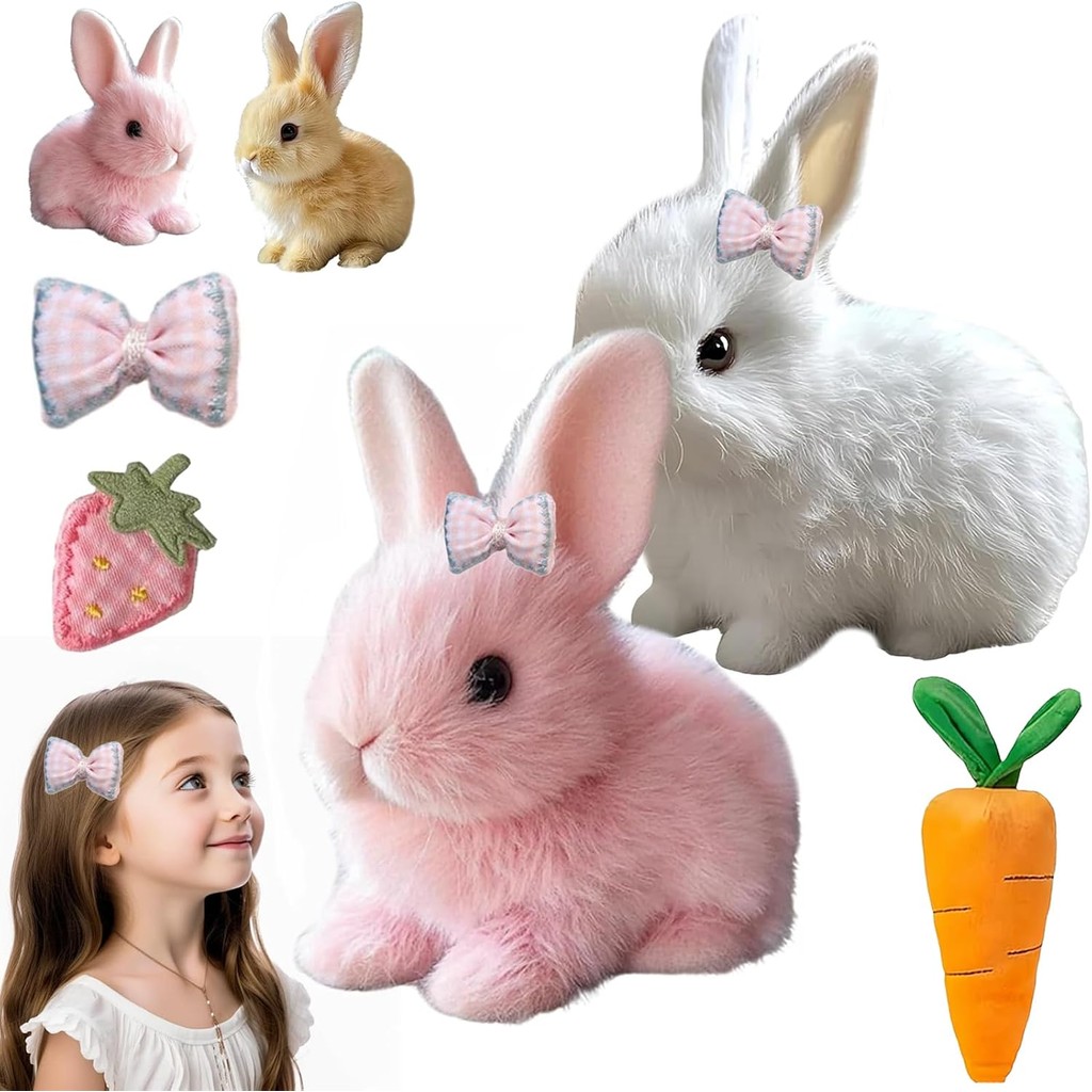 Betterlife Bunny Realistic Bunny Toy, My Realistic Bunny Toy Bunny ...