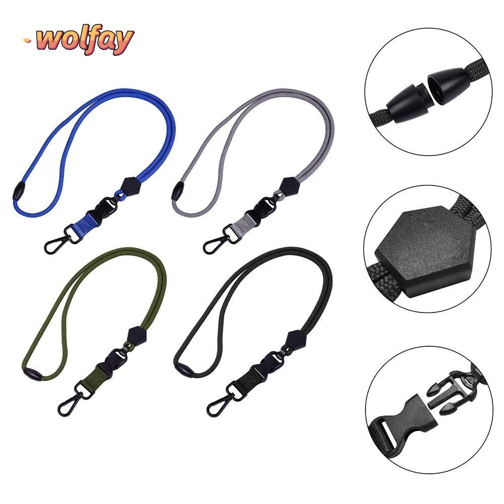 WOLFAY Badge Lanyard, Adjustable Solid Color ID Rope, ID Card Holder ...