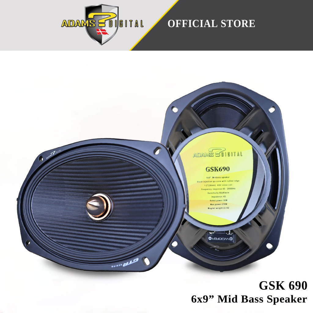 Adams Digital 6x9 Mid Bass Speaker Car Toyota,Vios Perodua Proton,Wira