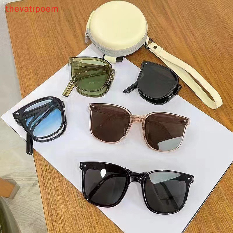 [thevatipoem] Fashionable Women Folding Sunglasses Outdoor UV400 Unisex ...