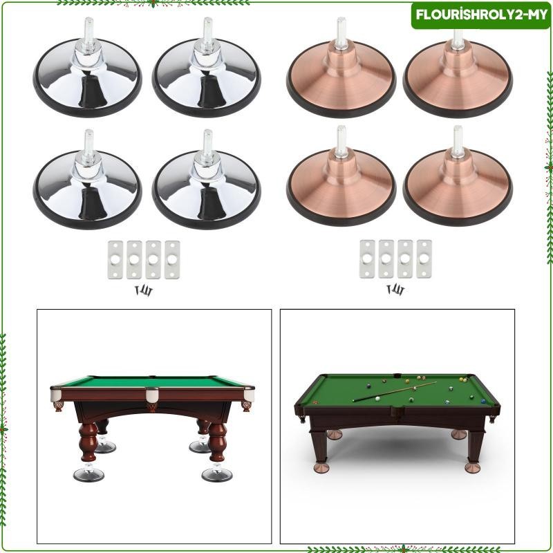[Flourish] 4x Billiard Pool Table Leg Levelers Enhanced Stability with
