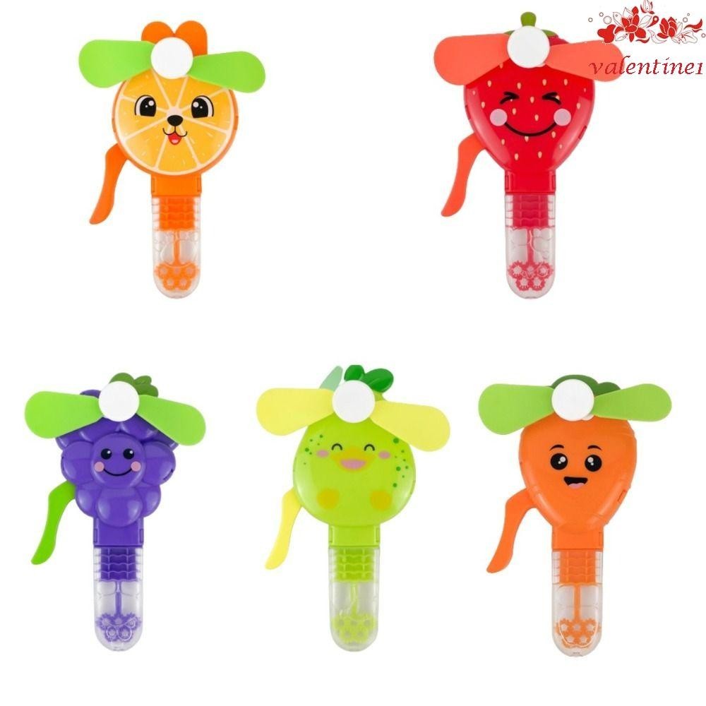 VALENTINE1 Hand Pressure Bubble Fan, Cartoon Bubble Water Fruit Shaped ...