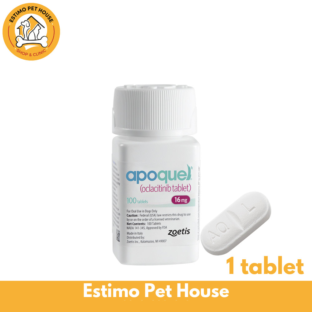 Apoquel 16mg Per 1 Tablet Anti Itching & Allergy Medicine For Dogs