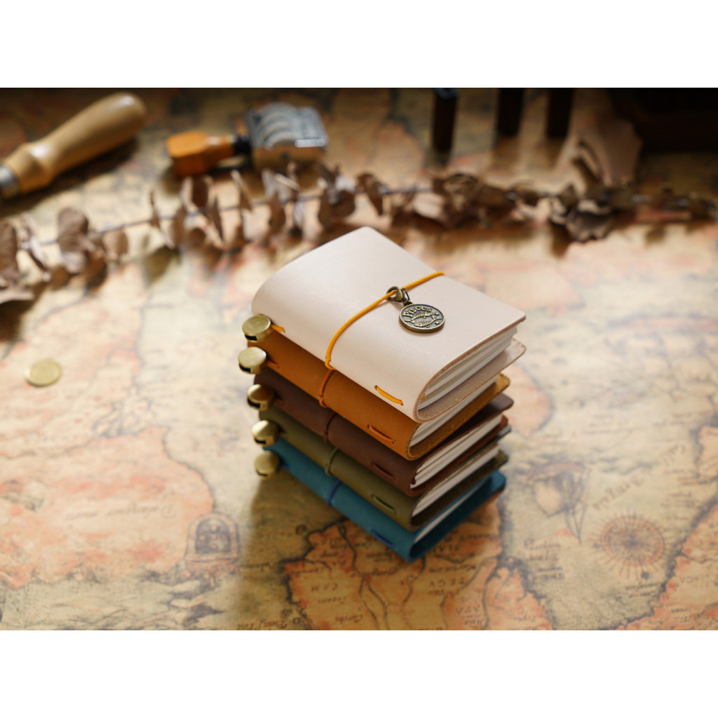 Retro Mini Traveler's Notebook Planner Handmade Genuine Leather Mini ...
