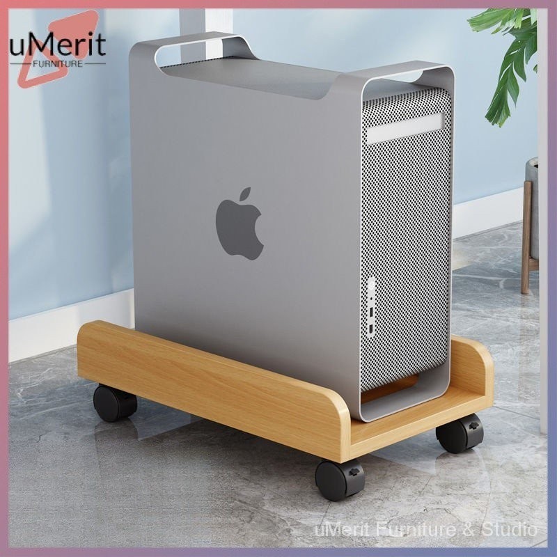 Desktop Computer Desk Host Bracket Movable Wheeled Storage Rack Chassis ...
