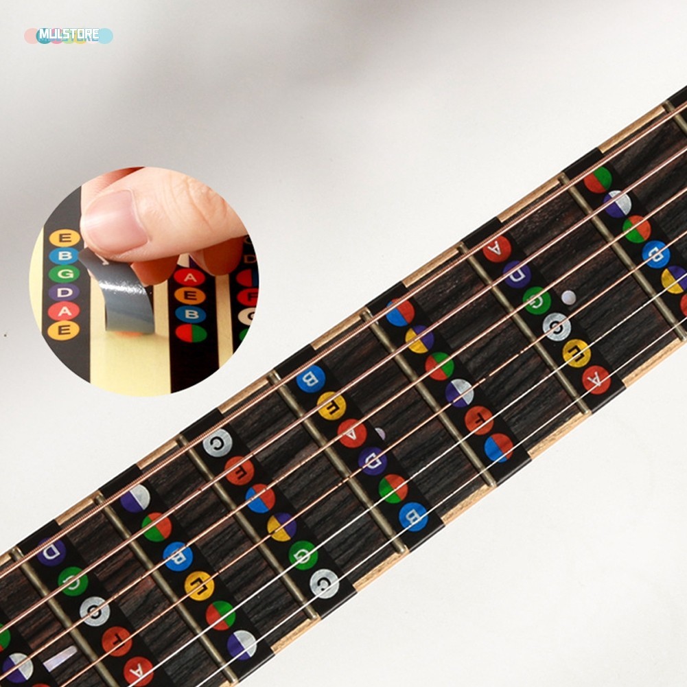 (Mulitibuy) Accessories Guitar Fretboard Stickers Scales Notes Fret ...