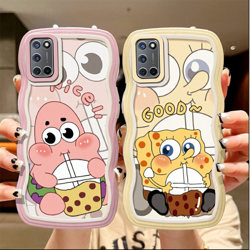 3D Wavy Edge casing For OPPO F1S F19 A52 A53 A54 A55 A57 A58 A59 A72 ...