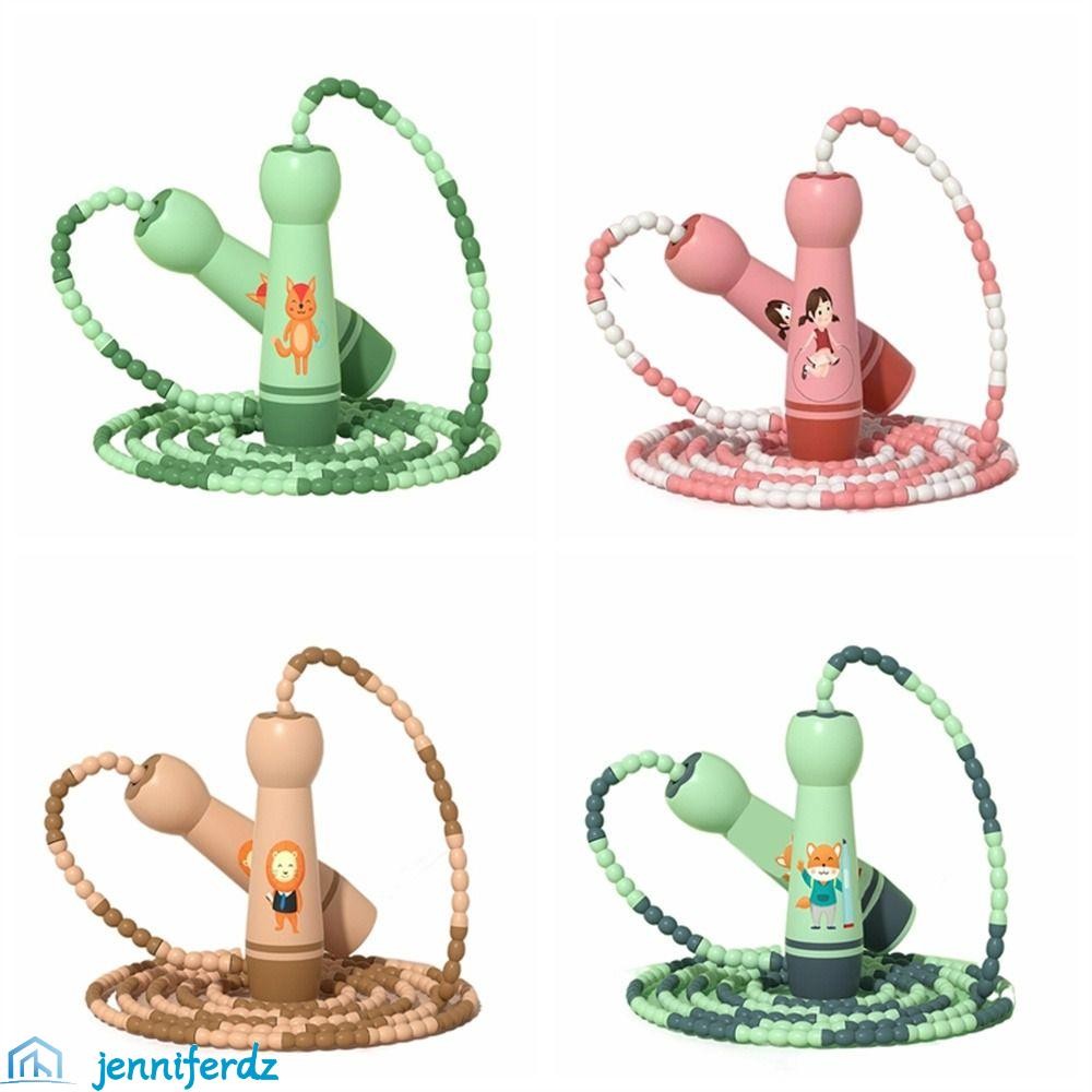 JENNIFERDZ Child Jumping Rope, Adjustable Cotton Rope Skipping Ropes ...