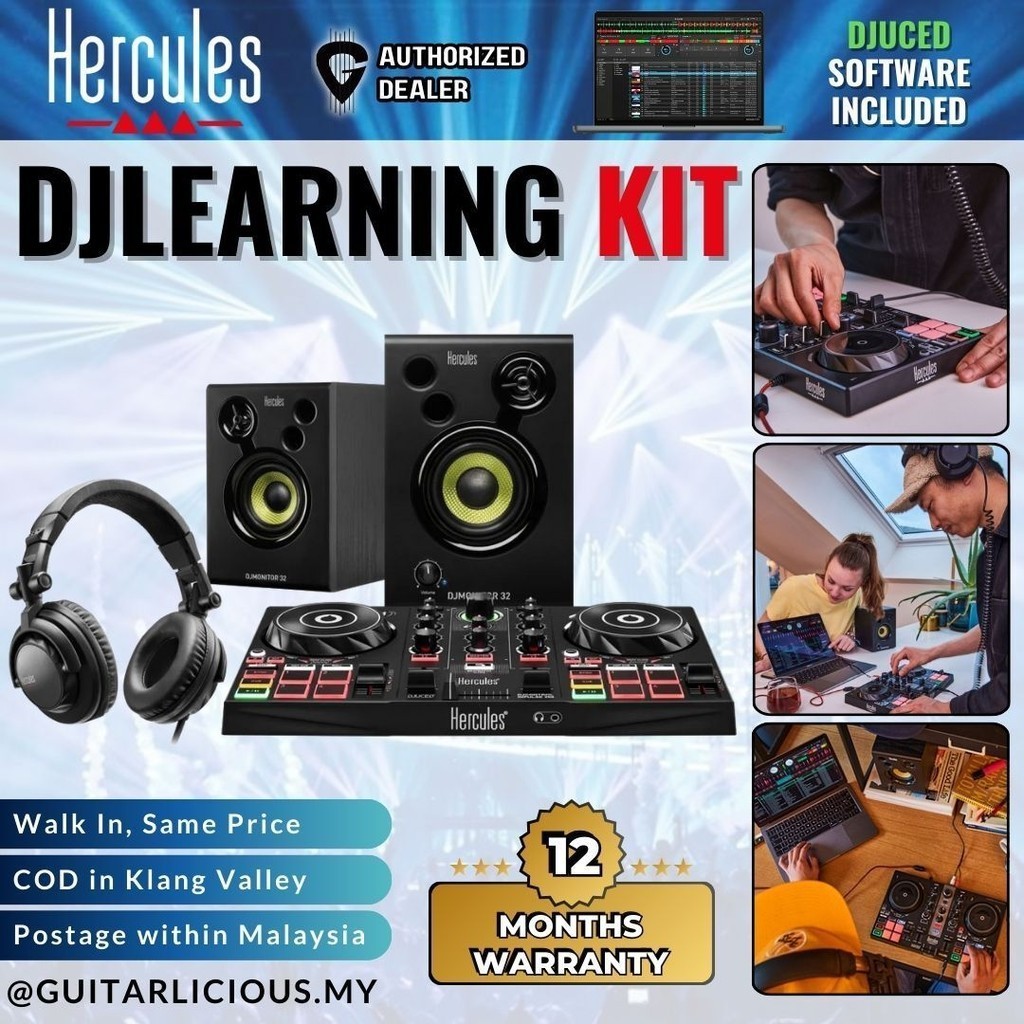 Hercules DJ DJLearning Kit Complete DJ System for Beginners