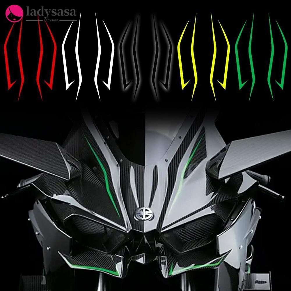Ladysasa 4Pcs Motorcycle Front Head Body Strip Style Stickers ...