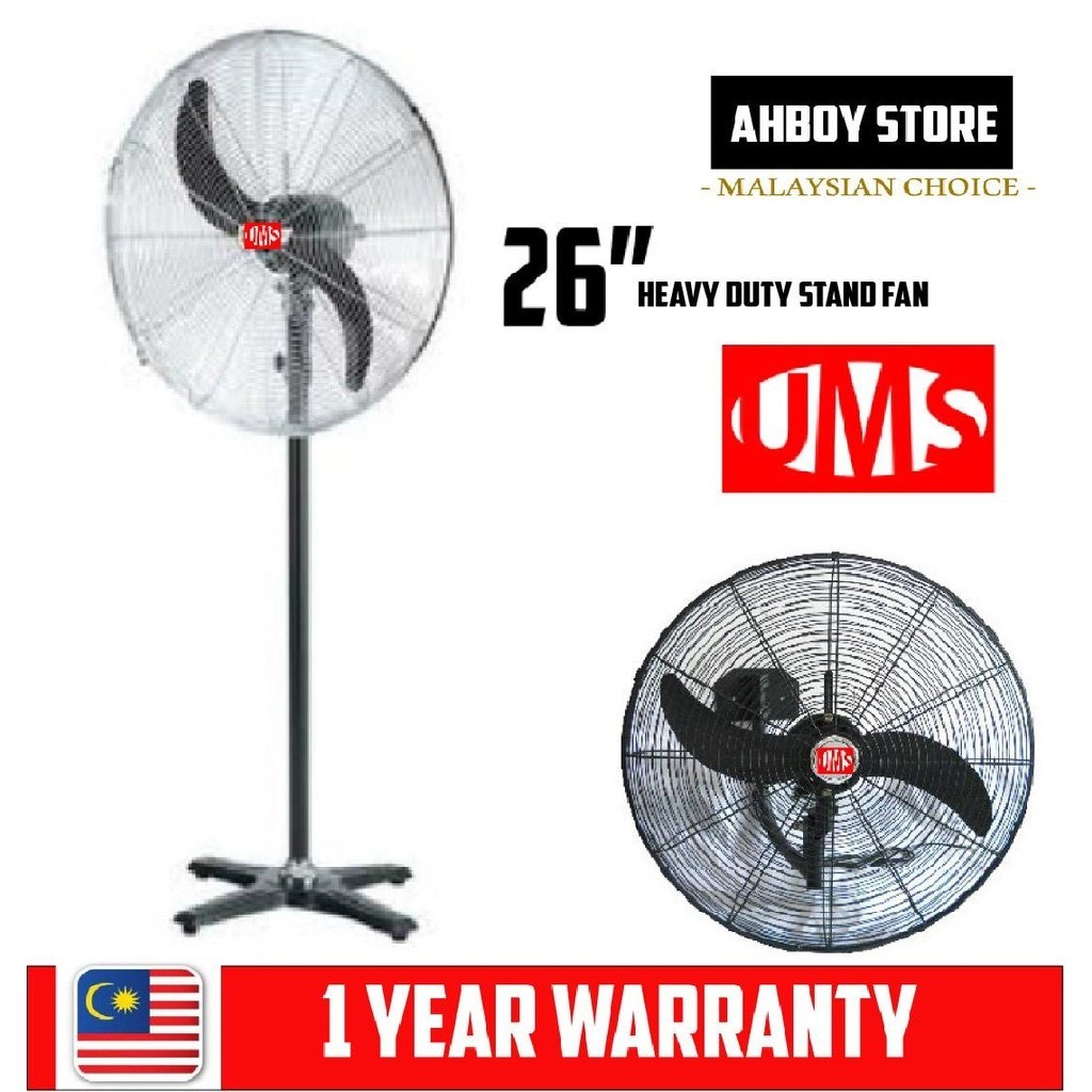 UMS 26 inch Heavy Duty Industrial Stand Fan - 1 Years Motor Warranty ...