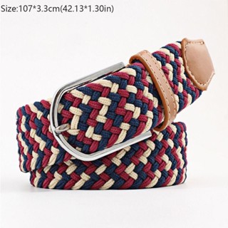 EU-FASHION Canvas Belts, Weaving Elasticated Fabric Braided Stretch ...