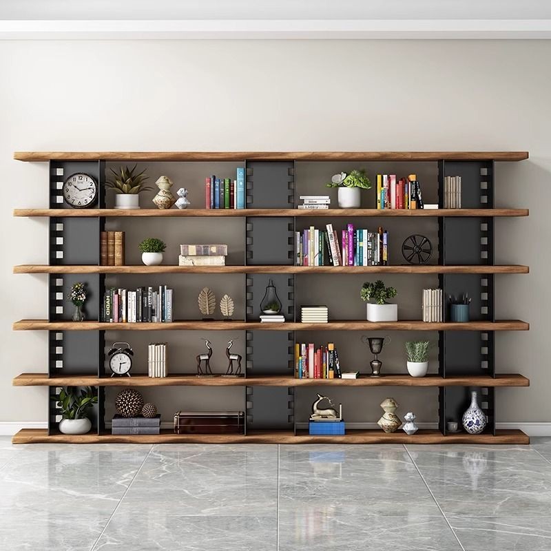 Living Room Solid Wood Floor-standing Multi-layer Storage Rack Thick ...