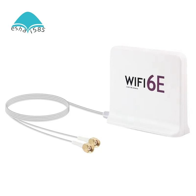 Image showcasing Portable 2.4G/5G/6G WiFi 6E Antenna with Cable Indoor Wireless Antenna ...