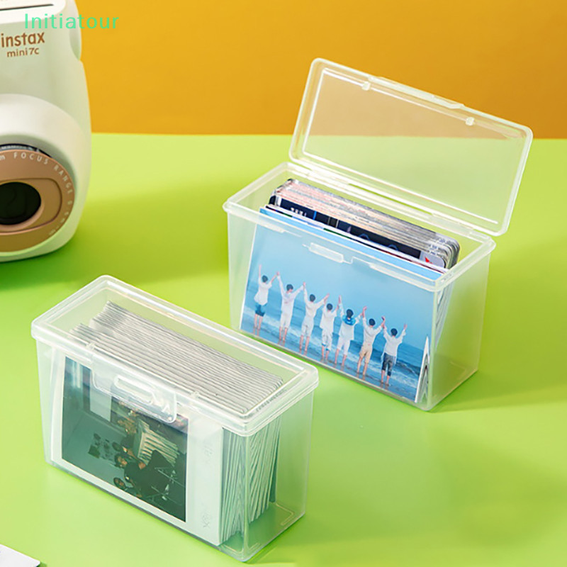 Initiatour Transparent Plastic Boxes Photocards Cards Container PP ...