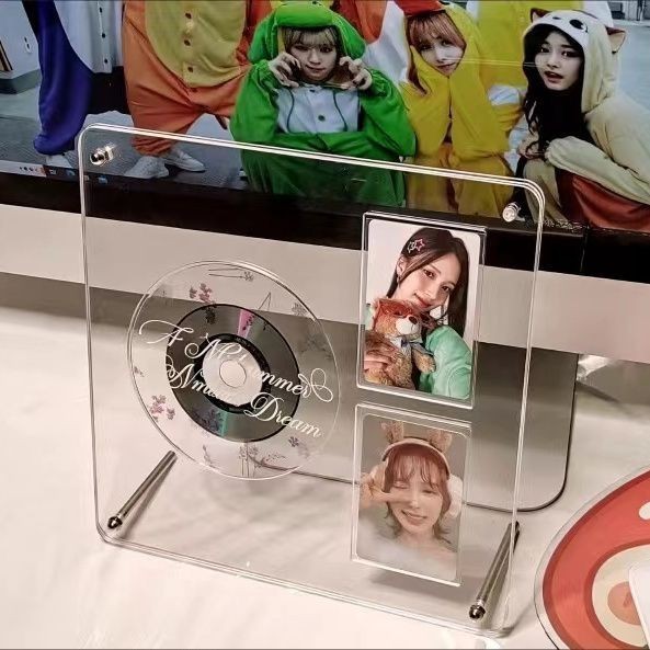 {Transparent Photo Frame} CD Postcard Record Display Stand Photo Frame ...