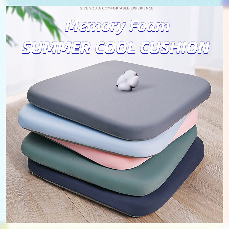 Memory Foam Chair Cushion | Thick Soft Seat Pad For Dining Kitchen Patio | Multicolor Gray | 15