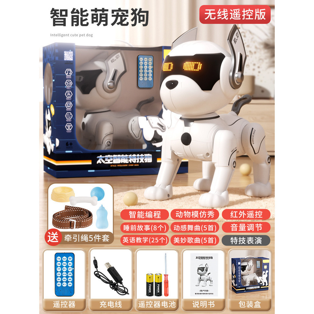 Children Smart Robot Dog Toy Boy Baby Remote Control Electric Walking ...