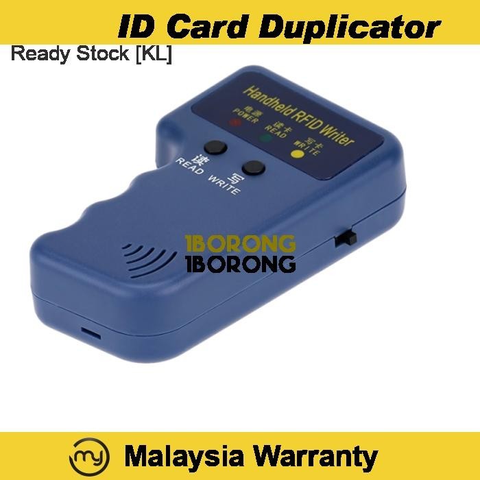 125KHz RFID Card ID Reader Writer Copier Clone Duplicate Keyfob Tag ...
