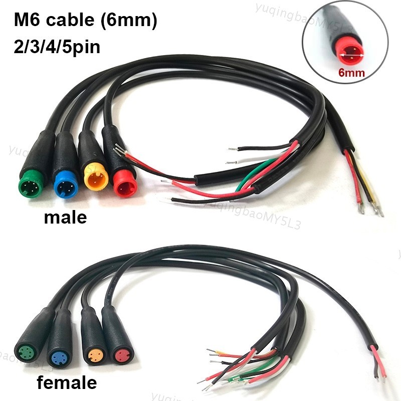 Connecteur Julet 6 Broches M6 Pour Vélo électrique - Câble Signal Moteur/périphériques