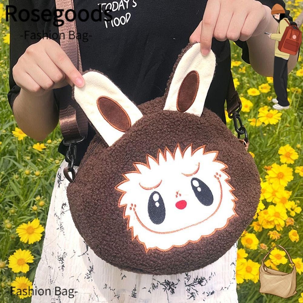 ROSEGOODS Crossbody Bag, Plush|Shoulder Bags, Cartoon Cute Large ...