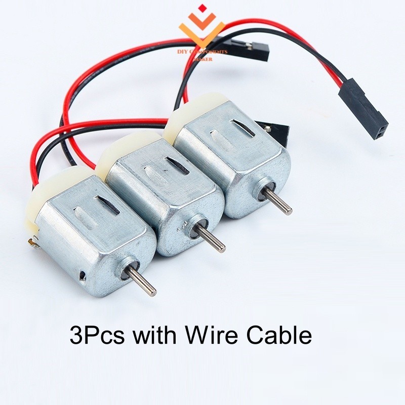 3Pcs Mini 130 DC Motor DIY Toy Small Electric DC Motor 3V 6V Low ...