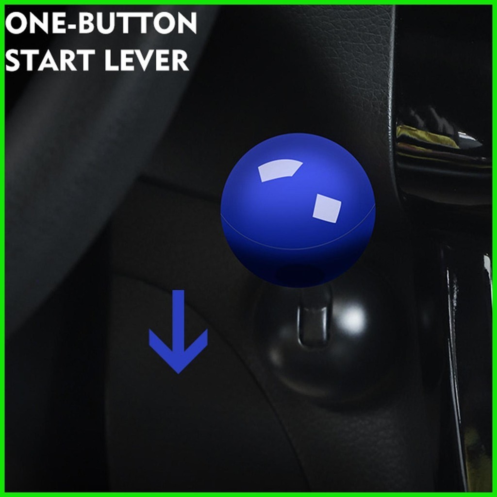 Car Push To Start Button Rocker - Car Engine Start Stop Button Joystick Full Ball Bar Rocker Car Button Automotive One Touch Start Button Cover Protector 1pcs Red
