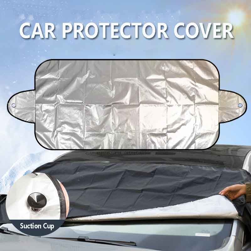 Car Exterior Protection Cover Auto Sun Shade Front Rear Windshield Snow ...