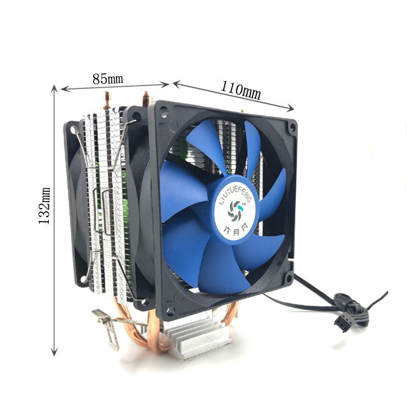 X200 CPU Cooler Radiator 2 Heatpipe 3Pin 2000RPM Cooling Fan for Intel ...