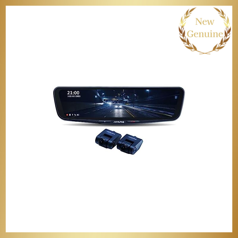 Alpine 12-Inch Digital Mirror with Dash Cam (Replacement for Factory ...
