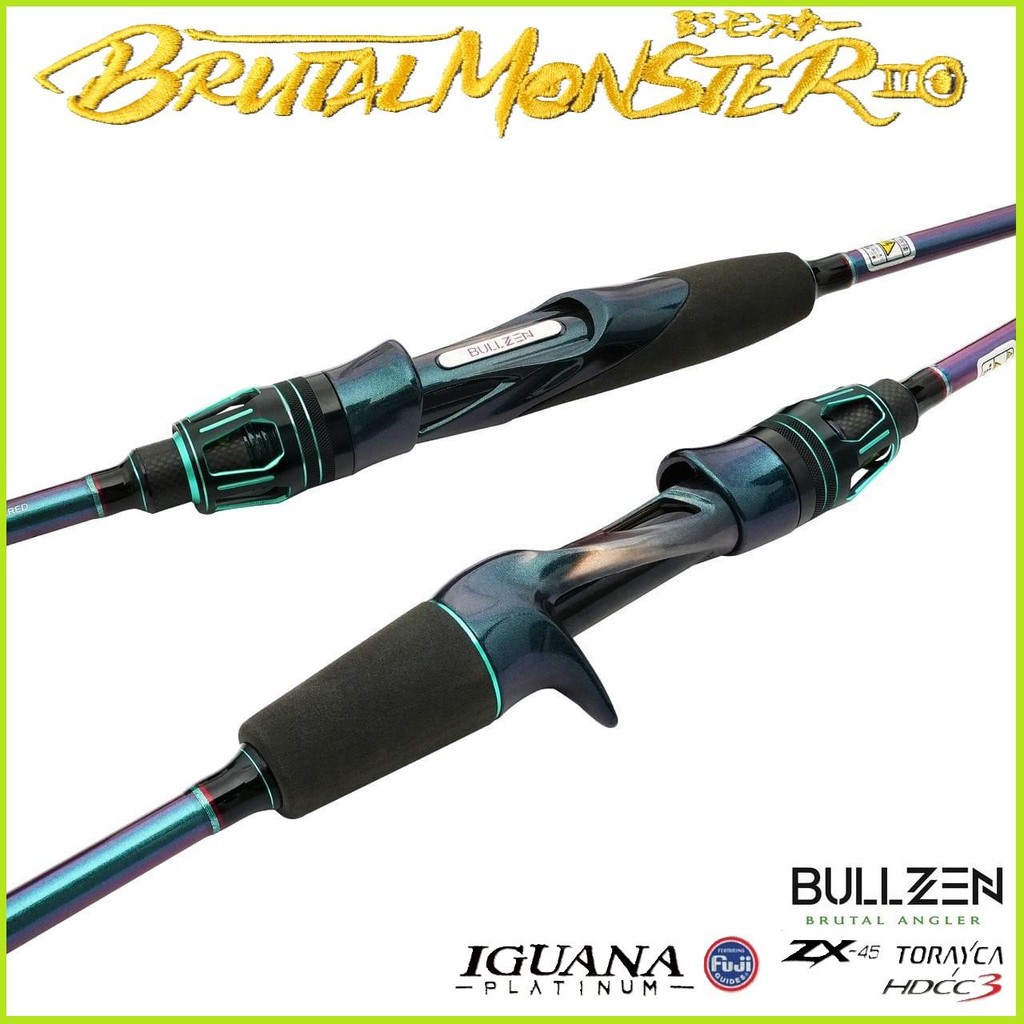 RD008 - BULLZEN Brutal Monster II Iguana Platinum HDCC3 Jigging Rod ...