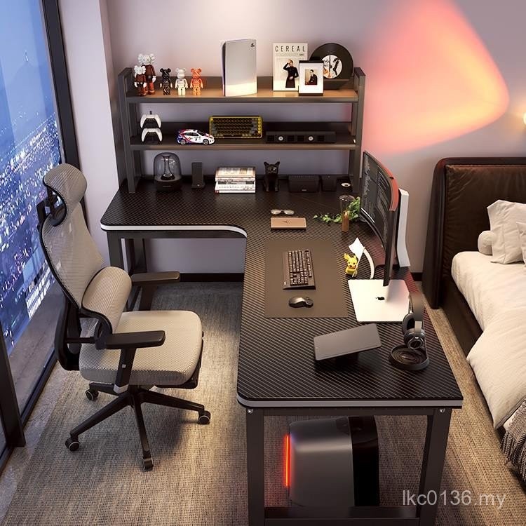 Corner Computer Desk Double Desktop Gaming Table Chair Corner Desk ...