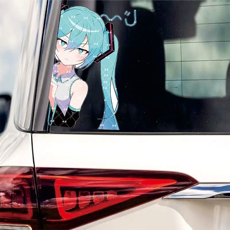 Sglink Hatsune MIKU MIKU Two-Dimensional Anime Cartoon Car Sticker ...
