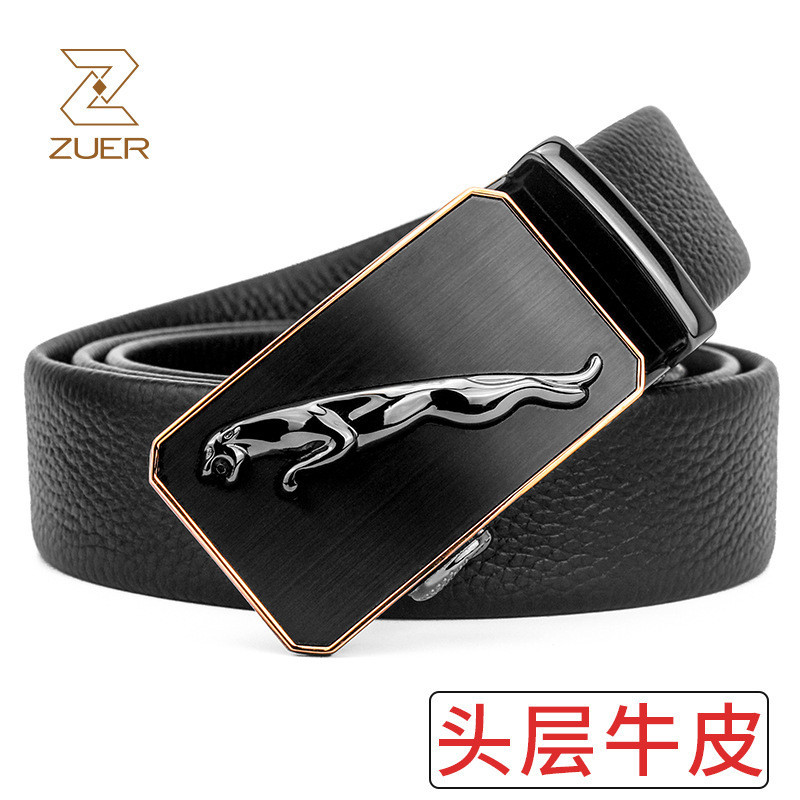 New Style belt Men's Automatic Buckle Genuine Leather Cowhide Wedding ...