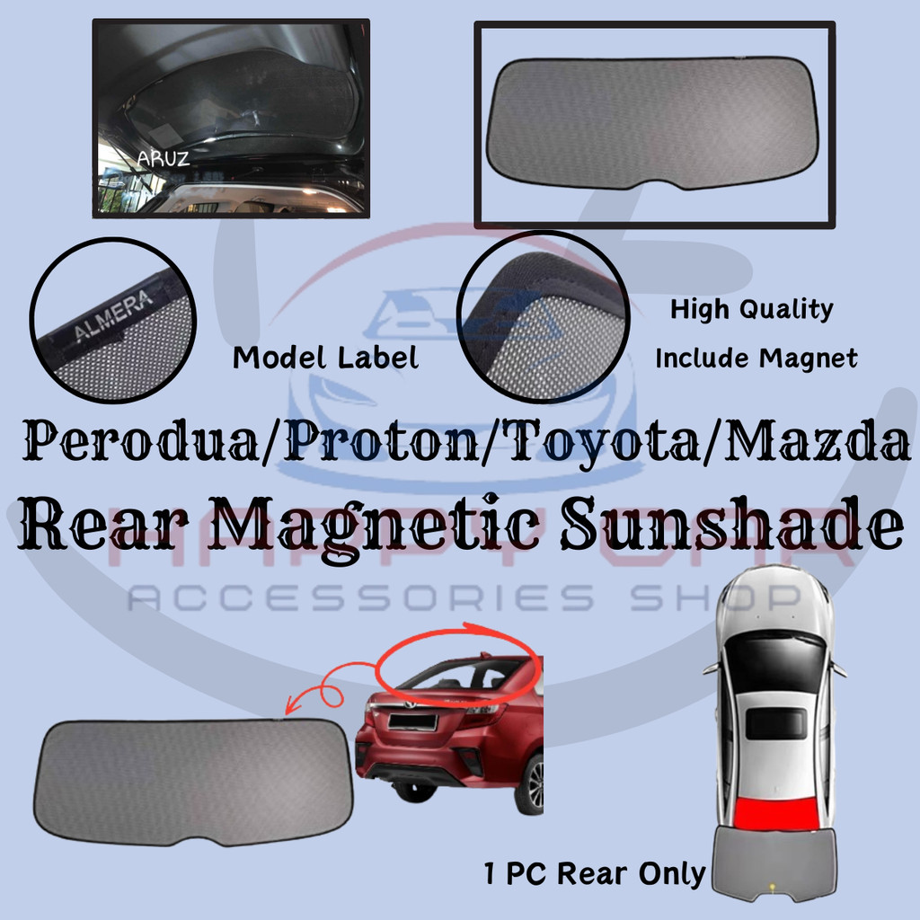 Car Rear Windscreen Car Sunshade Proton Perodua Myvi Axia Viva Alza ...