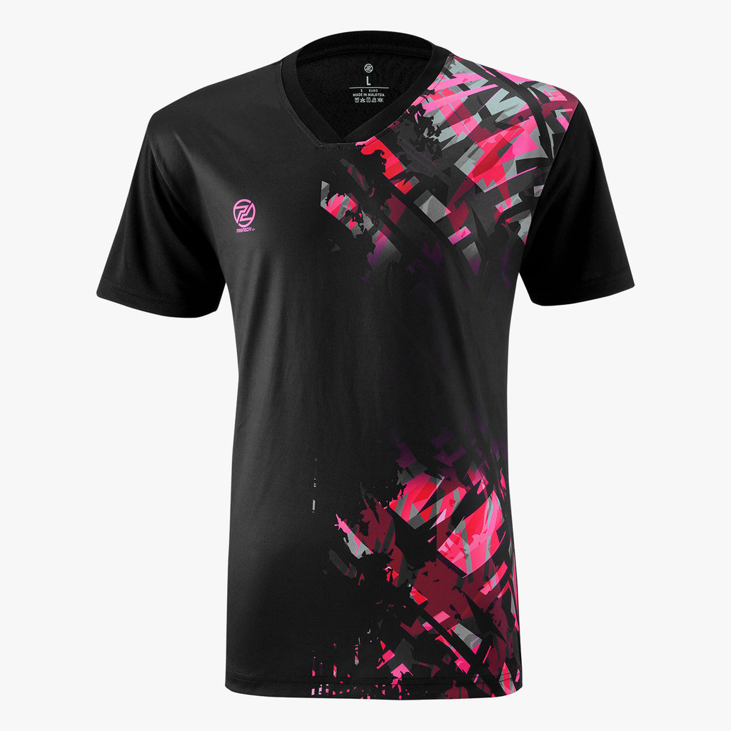 PROTECH Dry Fit Sport Graphic T-Shirt,badminton Sports Brand