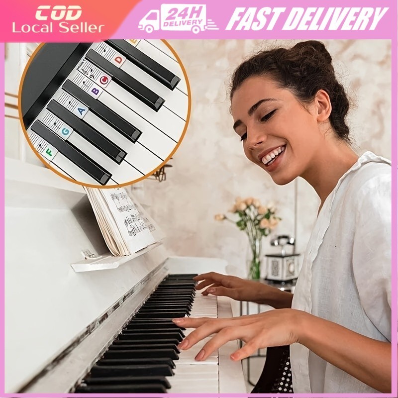 61/88 Keys Full Size Removable Piano Keyboard Note Label No Need ...