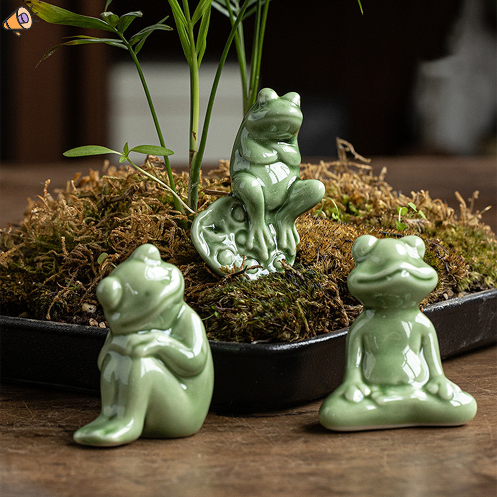 2-Pack Frog Ceramic Toilet Bolt Covers – Cute Animal Decor Caps For Porcelain Screws – Easy Install, Kiln-Glazed, Fits Most Toilets – Bathroom Accent