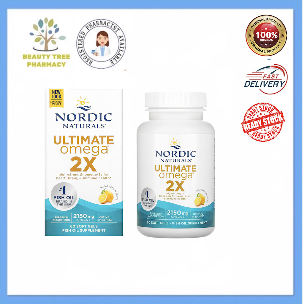 Nordic Naturals Ultimate Omega 2X 2150 mg 60 / 120 Soft Gels | Shopee ...