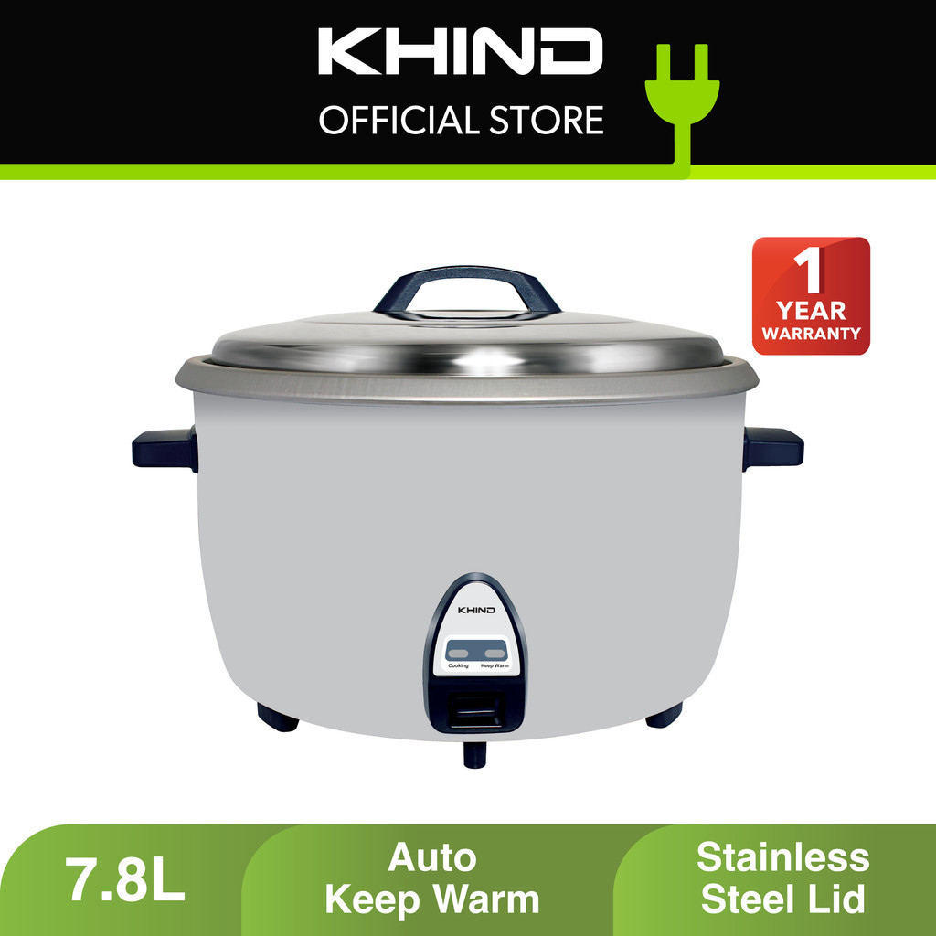 KHIND Periuk Nasi Komersial | Commercial Rice Cooker (7.8L) RC785 ...