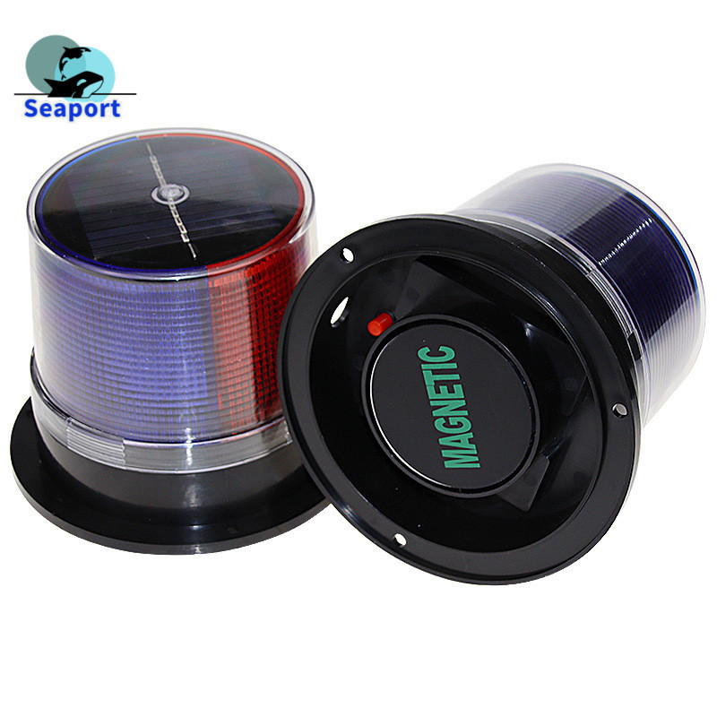 Solar Strobe Warning Light, Waterproof Cover Safety Flashing Light for ...