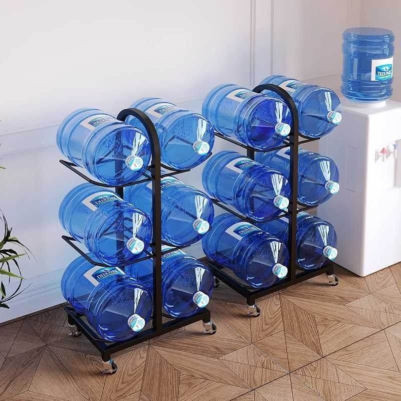 Bucket Rack Large Small Bucket Mineral Bucket Storage Rack Office Pure ...