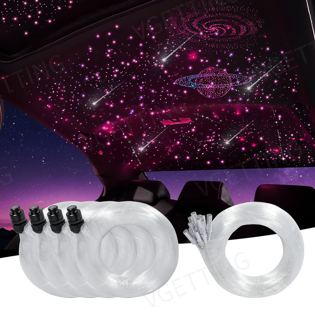 0.75mm 2-4 Meter Starry Sky LED Optic Fiber Light RGBW Meteor Light 115 ...