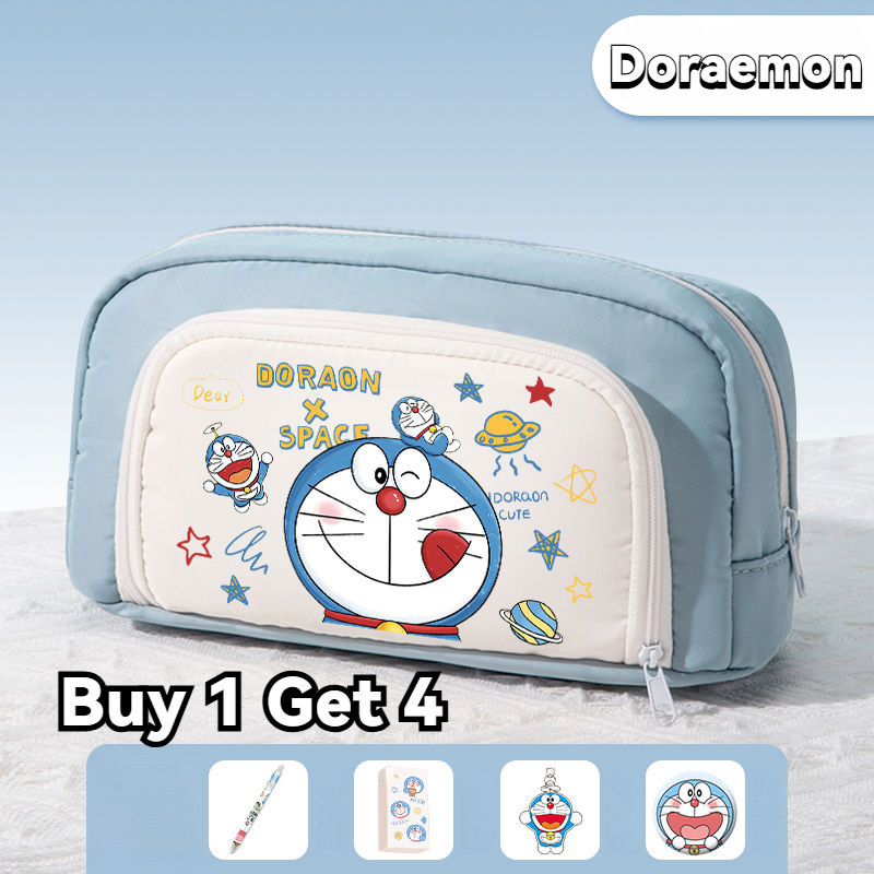 Doraemon Cartoon cute pencil case for junior high school students large ...