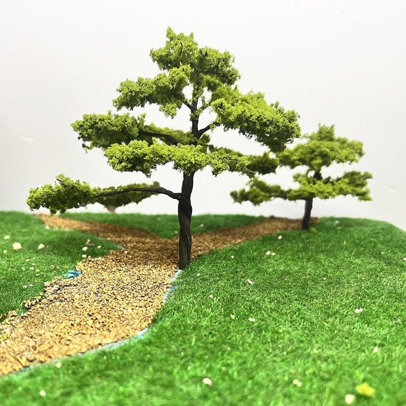 Building sand table model tree diy hand-run wizard scene layout micro ...