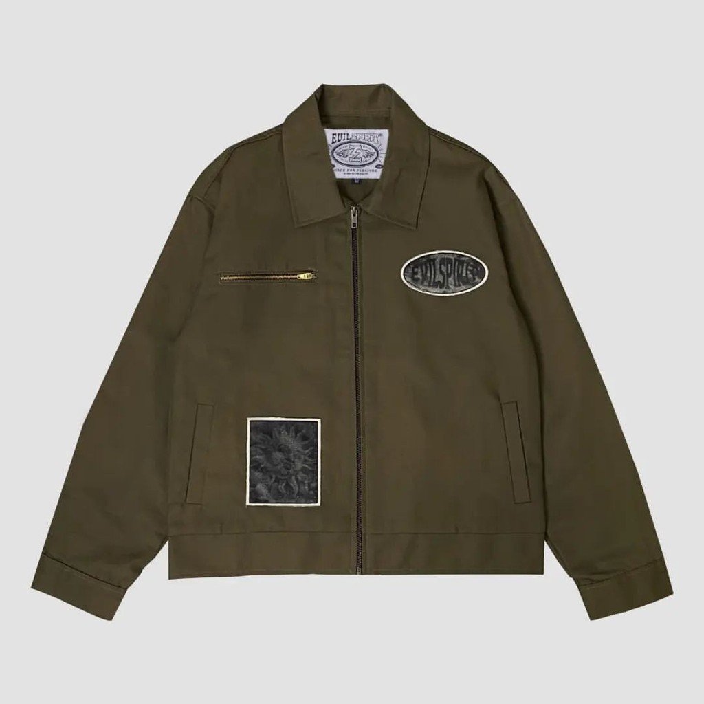 EVILSPIRIT JACKET - RAVINA ARMY UNISEX | Shopee Malaysia
