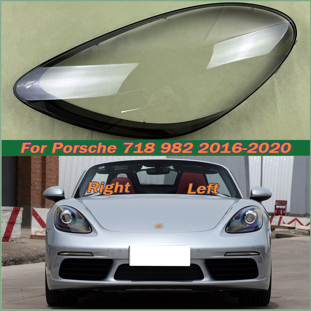 For Porsche 718 982 2016 2017 2018 2019 2020 Headlamp Cover Transparent ...