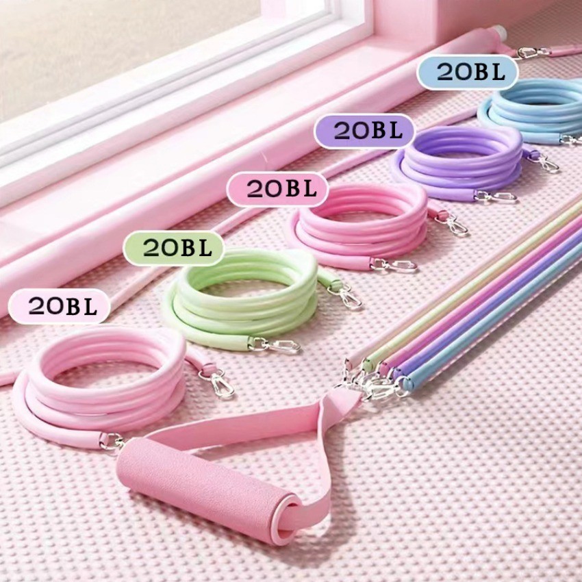 Taiwan Pilates Elastic Band Tension Fitness Rope Stretch Training ...